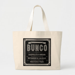 Bunco Vintage Typografie Jumbo Stoffbeutel