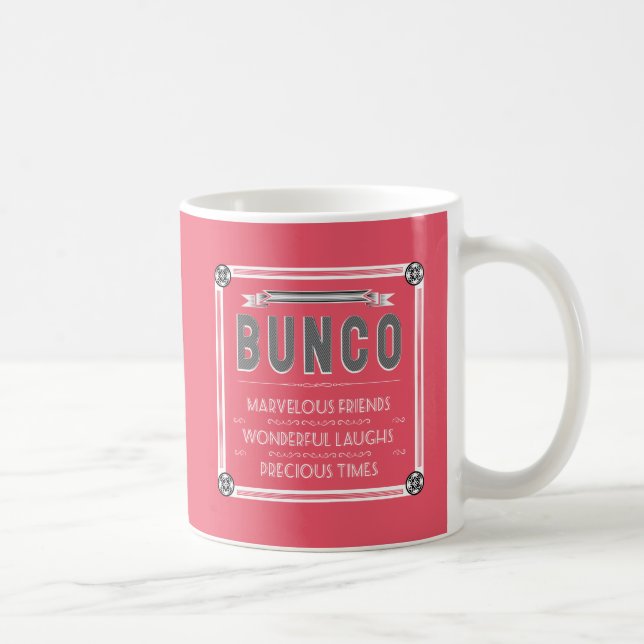 Bunco Vintage Typografie Kaffeetasse (Rechts)
