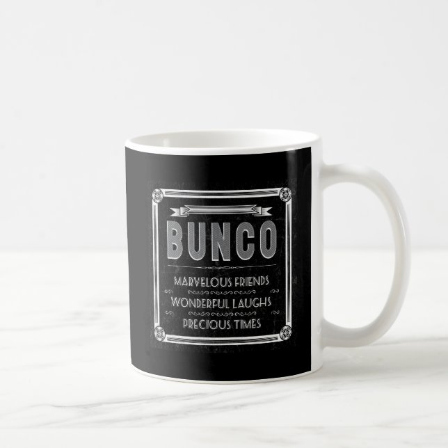 Bunco Vintage Typografie Kaffeetasse (Rechts)