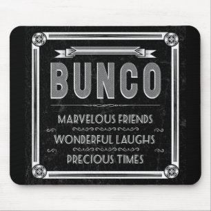 Bunco Vintage-Typografie Mousepad