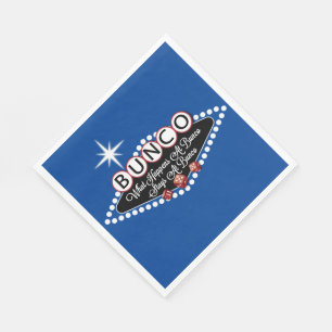 Bunco - Was passiert bei Bunco Funny Blue Serviette