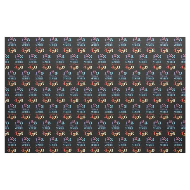 Bunco Welche Nummer haben wir? Fun Typografie Stoff (Fat Quarter (45,7 x 55,9 cm))