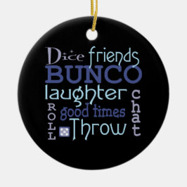 Bunco Würfel-Freund-gute Zeiten Keramik Ornament