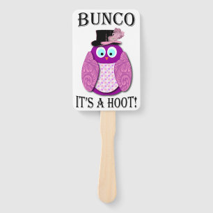 Bunco Würfel-Spiel-elegante niedliche Eule Fächer