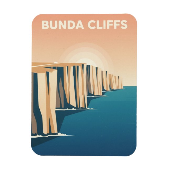 Bunda-Klippen Australien Magnet (Vertikal)