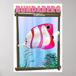 Bundaberg Australie affiche de voyage