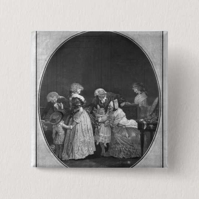 Bündel der Blumen oder der feiern Großmutter Button (Vorderseite)