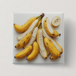 Bündel exotischer Bananen Button