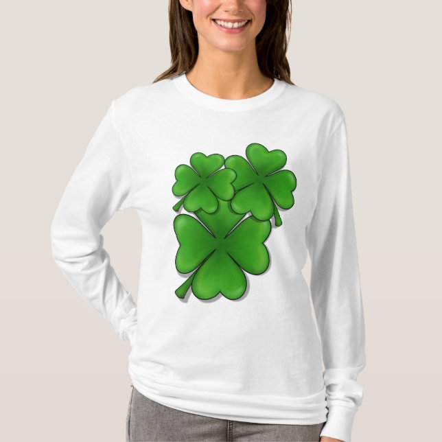 Bündel Kleeblätter T-Shirt (Vorderseite)