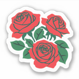 Bündel Rose Aufkleber