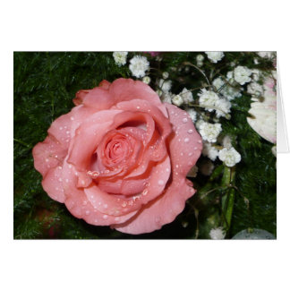 Bündel von Blume mit Rose Card