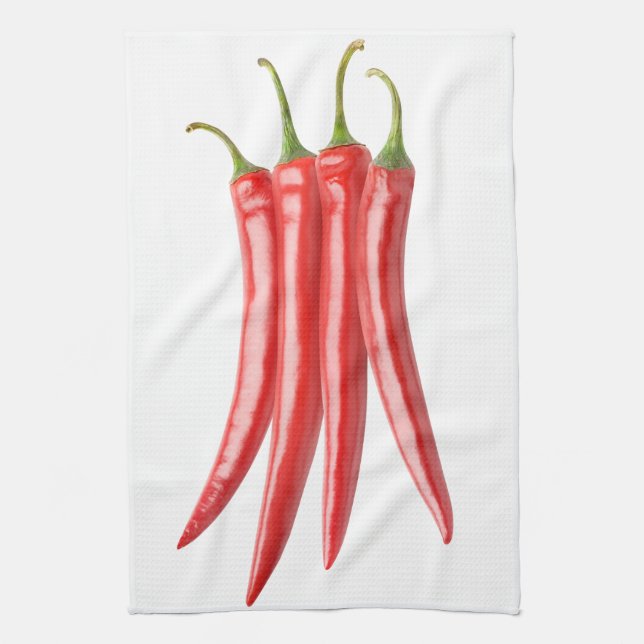 Bündel von Chili-Paprikaschoten Handtuch (Vertikal)