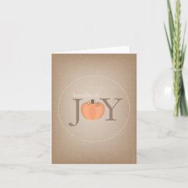 Bündel von Joy Pumpkin-Kinderkarte Karte