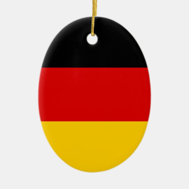 Bundesflagge Keramik Ornament (Vorne)