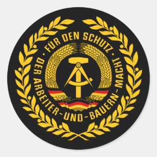 Bundesrepublik Deutschland / Ostdeutschland - Wrea Runder Aufkleber