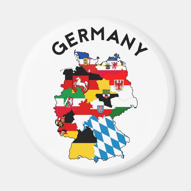 Bundesrepublik Deutschland - Region mit politische Magnet (Vorne)