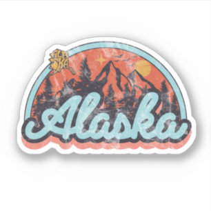 Bundesstaat Alaska Aufkleber