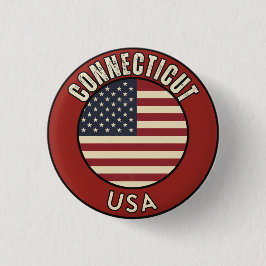Bundesstaat Connecticut Button