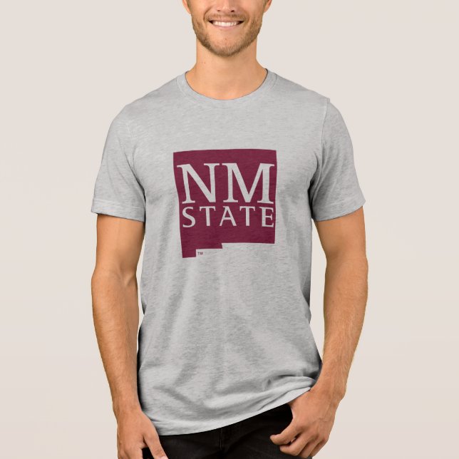 Bundesstaat New Mexico Tri-Blend Shirt (Vorderseite)