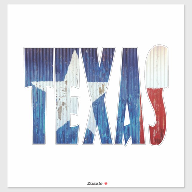 Bundesstaat Texas Aufkleber (Blatt)