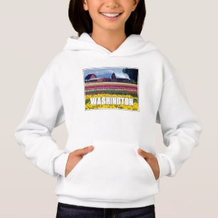 Bundesstaat Washington Tulpenfeld Hoodie