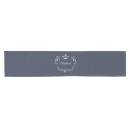 Bundesstaatlich Blue Crown Wappen Personalisiert Kurzer Tischläufer