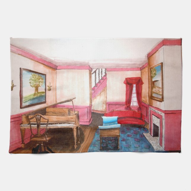Bundesstaatlich Style Salon Zuhause American MoJo  Handtuch (Horizontal)