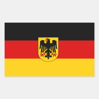 Bundesstaatliche Flagge Rechteckiger Aufkleber