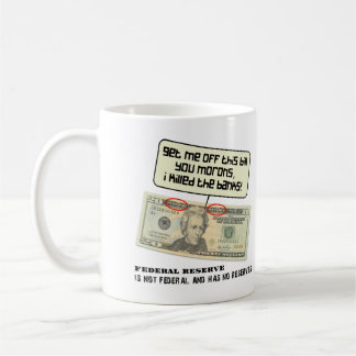 BUNDESSTAATLICHE Reserve für 20 US-Dollar Kaffeetasse