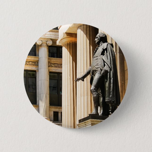 Bundesstaatlicher Hall, NYC Button (Vorderseite)