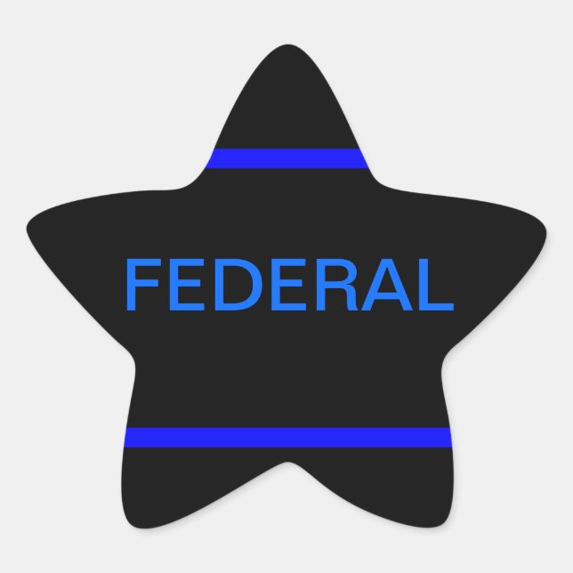 Bundesstaatlicher LEO-Aufkleber Stern-Aufkleber (Vorderseite)
