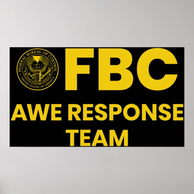 Bundesstaatliches Büro für Kontrolle - AWE Respons Poster (Vorne)