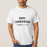 Bundesstaatliches Regierungs-Abschaltungs-Shirt: