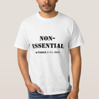 Bundesstaatliches Regierungs-Abschaltungs-Shirt: T-Shirt