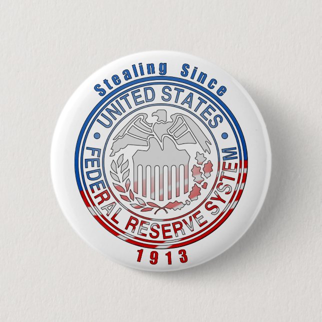 Bundesstaatliches Reserve-System Button (Vorderseite)