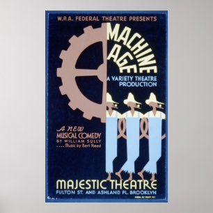 Bundesstaatliches Theater stellt eine musikalische Poster