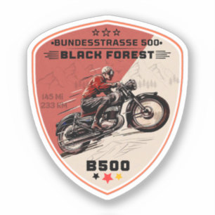 Bundesstraße 500, Schwarzwald-Deutsche-Weg B500 Aufkleber