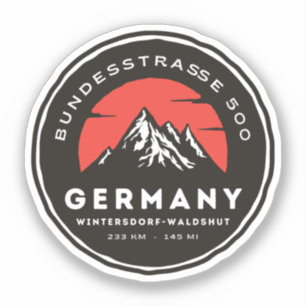 Bundesstraße 500, Schwarzwald-Deutsche-Weg B500 Aufkleber