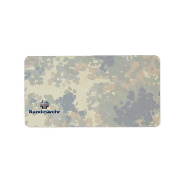 Bundeswehr-Emblem Adressaufkleber (Vorne)