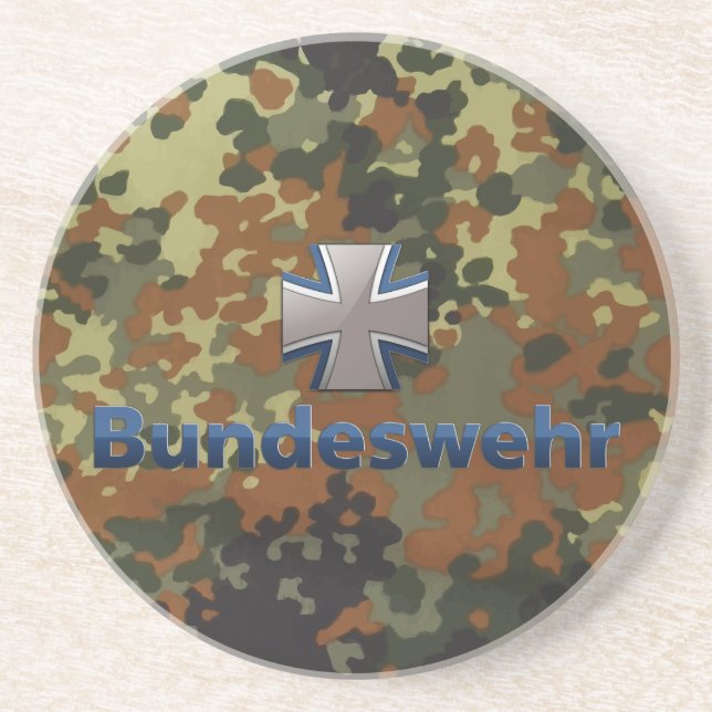 Bundeswehr-Emblem Sandstein Untersetzer (Vorne)