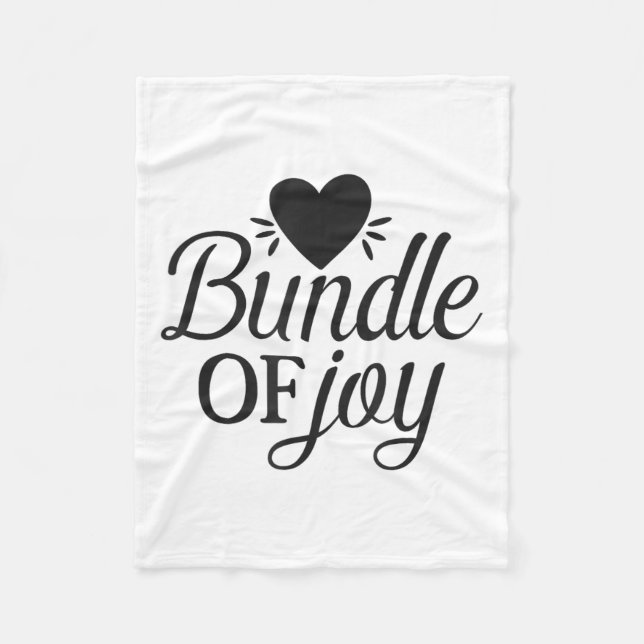 Bundle Of Joy Love Quote Cute Motivation  Fleecedecke (Vorderseite)
