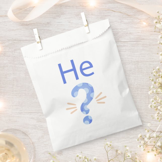 Bundle of Joy Reveal Party Blau Er Geschenktütchen (Ausgeschnitten)