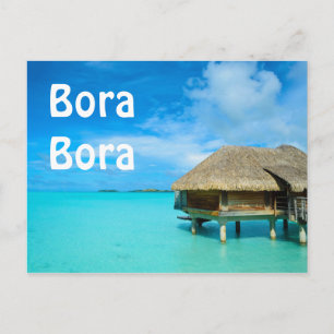 Bungalow sur Bora Bora Carte postale texte