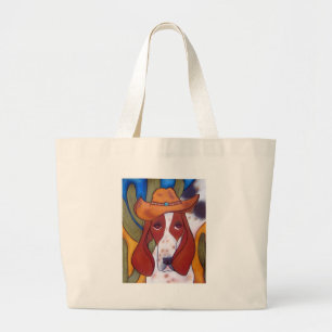 Bungalowart.com-Wüsten-Jagdhund-Strand-Tasche Jumbo Stoffbeutel