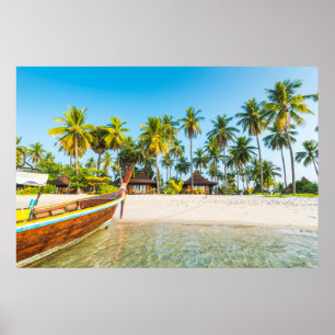 Bungalowe auf dem Strand   Ko Mook, Thailand Poster