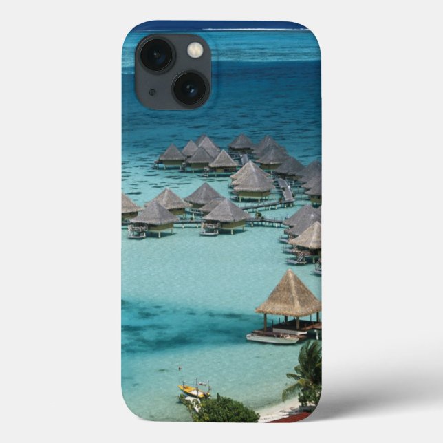Bungalows des Beachcomber Hotels Case-Mate iPhone Hülle (Rückseite)