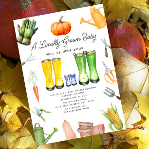 Bungalows Garden Boy Baby Einladung