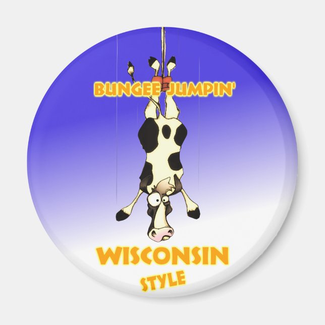 Bungee Jumpin' Wisconsin-Stil Magnet (Vorne)