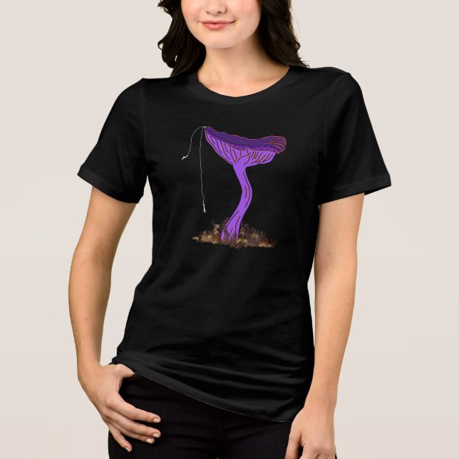 Bungee Jumping Amethyst Deceiver Mushroom Tri-Blend Shirt (Vorderseite)