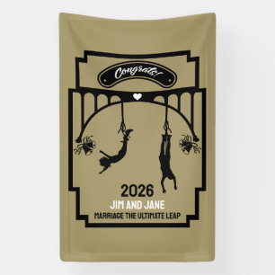 Bungee Jumping Wedding Gift Banner